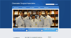 Desktop Screenshot of clearwatersurgicalassociates.com